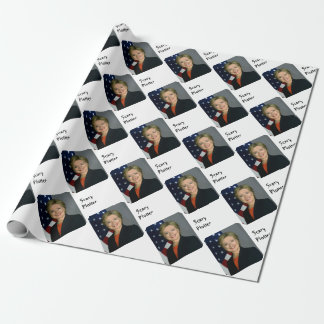 Funny Hillary "Scary Plotter" Wrapping Paper