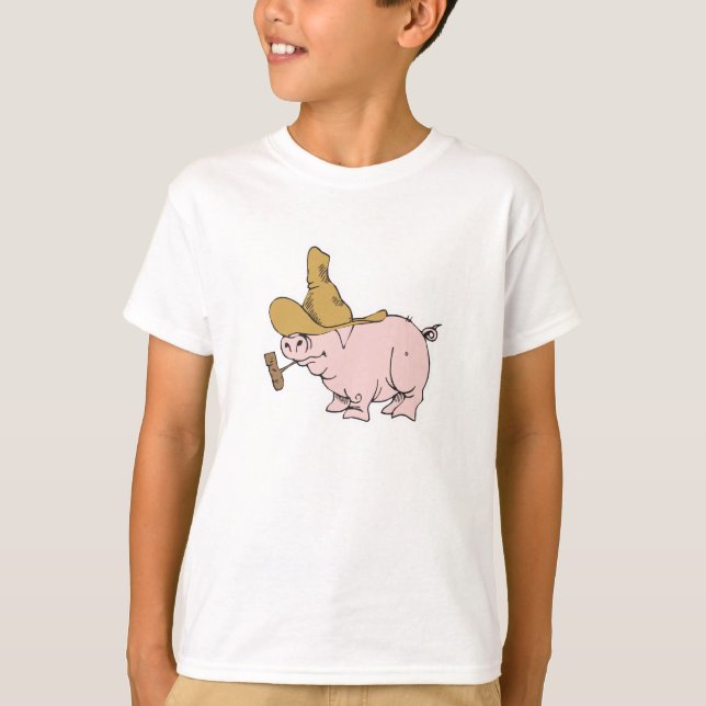 funny hillbilly pig T-Shirt (Front)