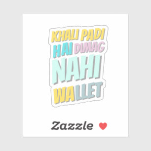 Funny Hindi Quote Sticker