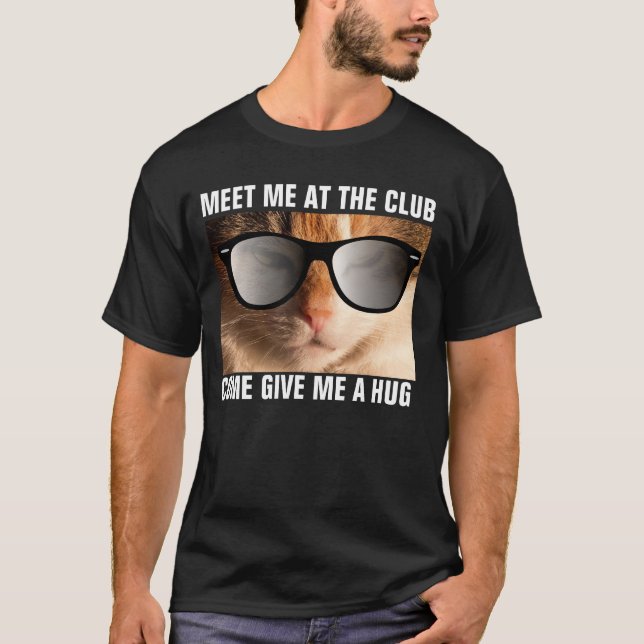 Funny Hip hop cat t-shirts (Front)