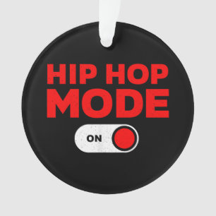 Funny Hip Hop Design For Men Women 90s Hip Hop Dan Ornament