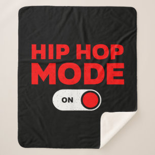Funny Hip Hop Design For Men Women 90s Hip Hop Dan Sherpa Blanket