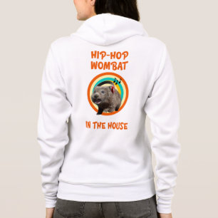 Funny Hip-hop Wombat in the House Hoodie