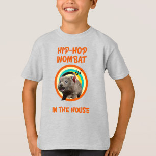Funny Hip-hop Wombat in the House T-Shirt