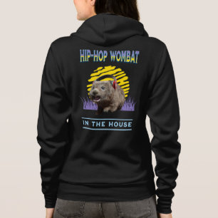 Funny Hip Hop Wombat Music Humour Hoodie