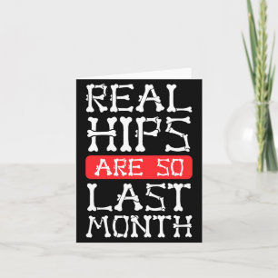 Funny Hip Replacement Bones Surgery Recovery  Card