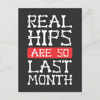 Funny Hip Replacement Bones Surgery Recovery Postcard