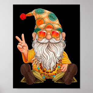 Funny Hipe Gnome Peace Sign Gnomes Lovers Men Wome