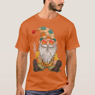 Funny Hippie Gnome Peace Sign Gnomes Lovers Men Wo T-Shirt