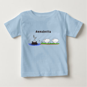 Funny hippo birdie two ewes baby T-Shirt