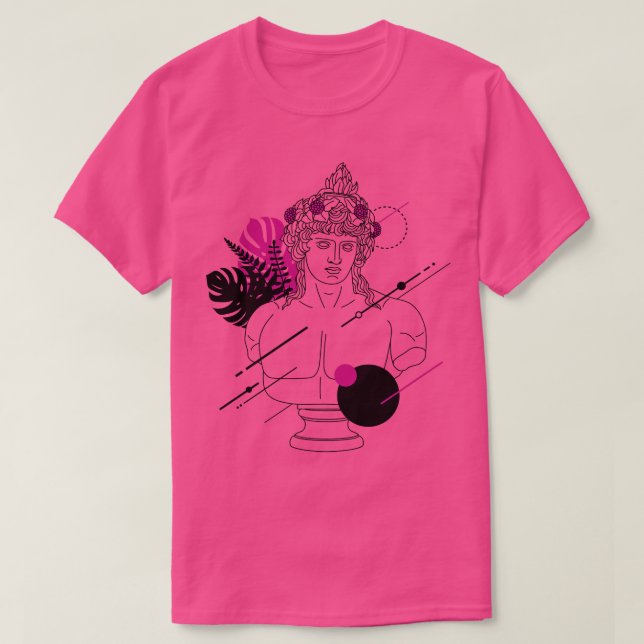 Funny Hipster Greek God Dionysus Roman God Bacchus T-Shirt (Design Front)