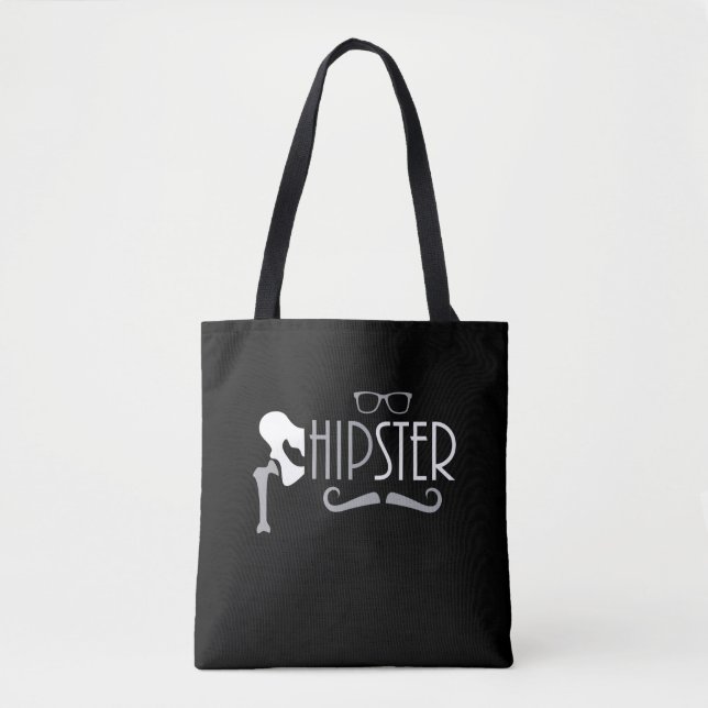 Funny Hipster Hip Replacement Surgery Recovery Tote Bag (Front)