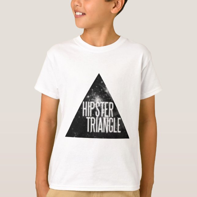 Funny Hipster Triangle T-Shirt (Front)