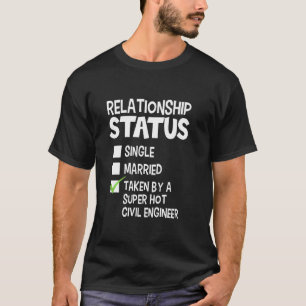 Funny His And Her Civil Engineer Relationship Sta T-Shirt