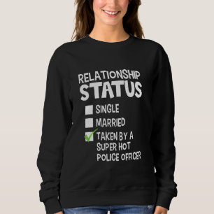 Funny His And Her Police Officer Relationship Sta Sweatshirt