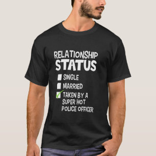 Funny His And Her Police Officer Relationship Sta T-Shirt
