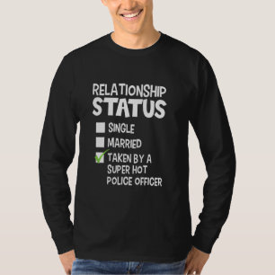 Funny His And Her Police Officer Relationship Sta T-Shirt