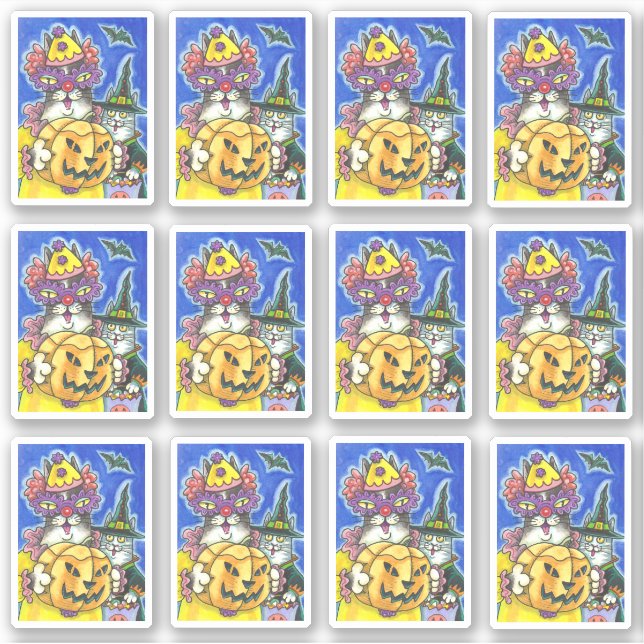 FUNNY HISS N' FITZ HALLOWEEN CATS TRICK OR TREAT (Front)