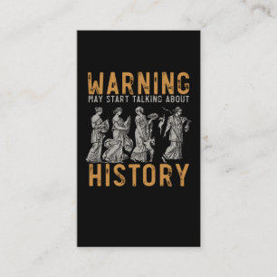 Funny History Researcher Occupation Historian Business Card