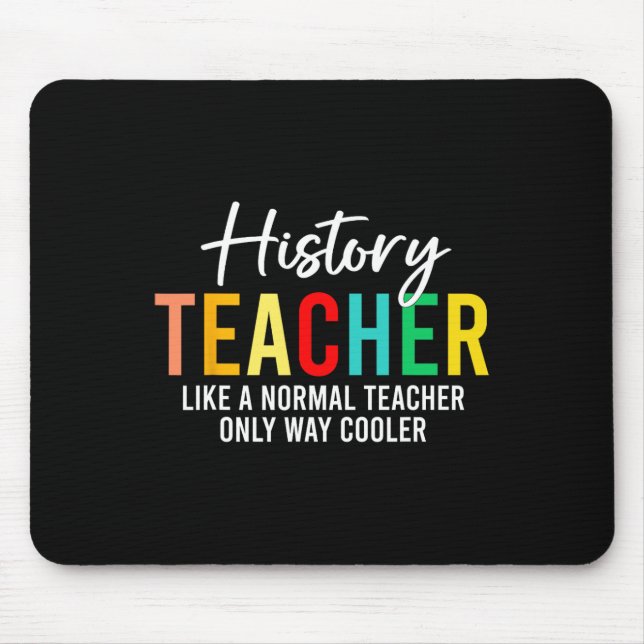 Funny History Teacher Definition Back To School Te Mouse Mat (Front)