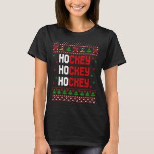 Funny Ho Ho Ho Hockey Ugly Christmas Sweaters