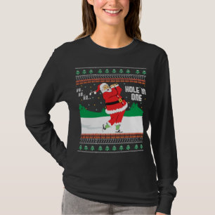 Funny Ho Ho Ho Ugly Santa Golf Christmas Sweater J