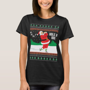 Funny Ho Ho Ho Ugly Santa Golf Christmas Sweater J