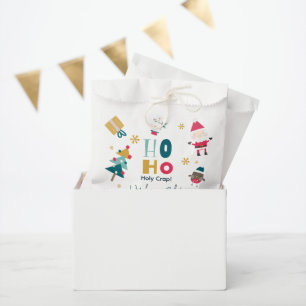 Funny 'Ho Ho Holy Crap' Christmas Baby Shower Favour Bags
