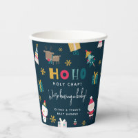 Funny 'Ho Ho Holy Crap' Christmas Baby Shower