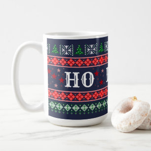 Funny HO HO NO Christmas Curmudgeon's Coffee Mug