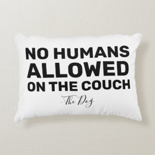 Funny Ho Humans Dog Couch Decorative Cushion