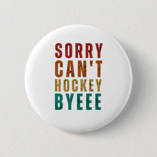 Funny Hockey 6 Cm Round Badge