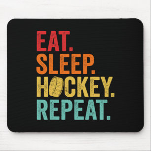 Funny Hockey Art For Boys Kids Men Adult Vintage I Mouse Mat