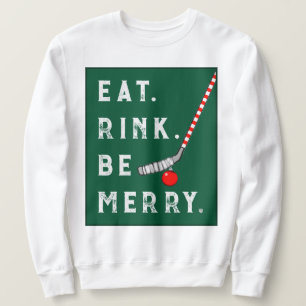 Funny Hockey Christmas Holiday Sweatshirt