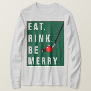 Funny Hockey Christmas Holiday T-Shirt