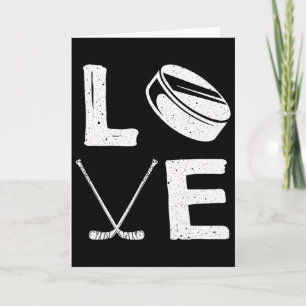 Funny Hockey Design For Kids Men Women Ice Hockey Card