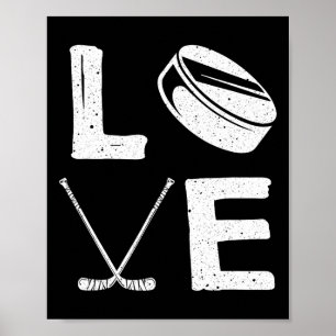 Funny Hockey Design For Kids Men Women Ice Hockey  Poster