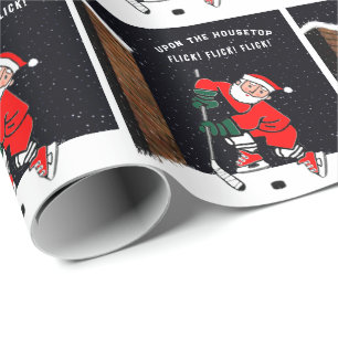 Funny Hockey Gift Wrapping Paper