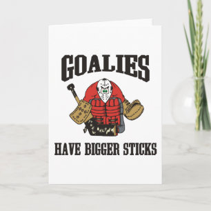 Funny Hockey Goalie Card
