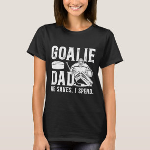 Funny Hockey Goalie Dad Of A Hockey Goalkeeper Fat T-Shirt