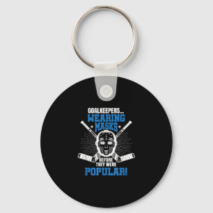 Funny Hockey Goalie Mask Pun Ice Hockey Key Ring