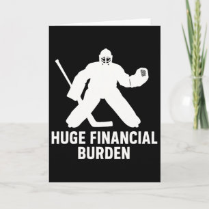 Funny Hockey Goalie Mom And Dad Card