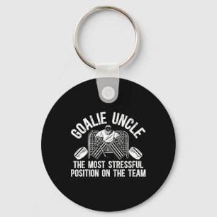 Funny Hockey Goalie Uncle Of A Hockey Keeper Uncle Key Ring