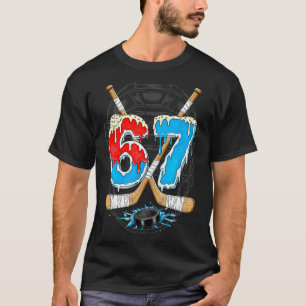 Funny Hockey Ice 67 Melting Ice Cream Gen Alpha Me T-Shirt