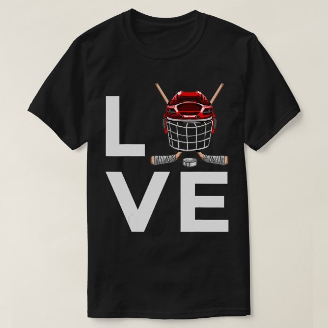 Funny Hockey Ice Hockey Players T-Shirt (Design Front)