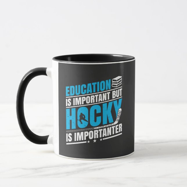 Funny Hockey is Importanter Mug (Left)