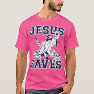 Funny Hockey - Jesus Saves - Goalie T-Shirt