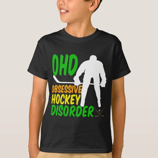 Funny Hockey Kids T-Shirt (Front)
