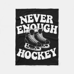 Funny Hockey Lover Men Women Boys Or Girls Hockey Fleece Blanket