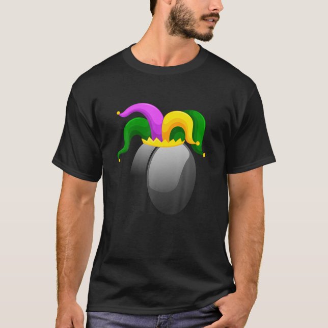 Funny Hockey Mardi Gras Hat Party Lover Festival A T-Shirt (Front)